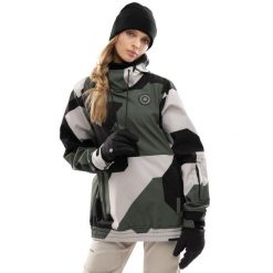 Kurtka snowboardowa damska W1-W Snowy. Zielone kurtki narciarskie SIROKO, m, bez wzorów, z materiału, bez kaptura, narciarskie. Za 317.00 zł.
