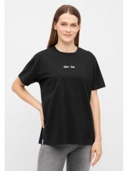 Derbe Koszulka w kolorze czarnym rozmiar: XL. Czarne bluzki Derbe, xl, bez wzorów, z bawełny, bez kołnierzyka, bez ramiączek. Za 65.38 zł.