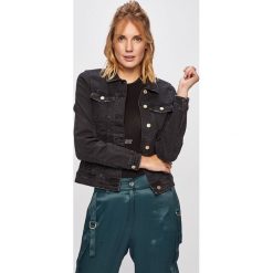 Only - Kurtka jeansowa. Czarne kurtki Only, bez wzorów, z bawełny, bez kaptura. Za 169.90 zł.