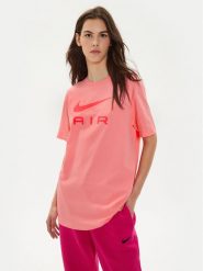 Nike T-Shirt DX7918 Różowy Regular Fit. Czerwone t-shirty Nike, xs, bez wzorów, z bawełny, bez kołnierzyka, bez ramiączek. Za 169.99 zł.