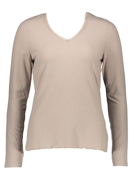 Sublevel Koszulka w kolorze beżowym rozmiar: L. Brązowe bluzki Sublevel, l, bez wzorów, z koronki, bez kołnierzyka, bez ramiączek. Za 37.12 zł.