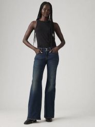 Levi's Dżinsy - Flared fit - w kolorze granatowym rozmiar: W30/L34. Niebieskie jeansy Levi's®, l, z aplikacjami. Za 183.45 zł.