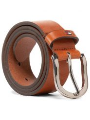 Tommy Hilfiger Pasek Damski New Danny Belt WW0WW11590 Brązowy. Brązowe paski TOMMY HILFIGER, bez wzorów, ze skóry. Za 219.99 zł.