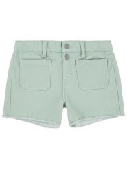Levi's Kids Szorty dżinsowe w kolorze zielonym rozmiar: 158. Zielone szorty Levi's Kids, z aplikacjami, z bawełny. Za 101.23 zł.