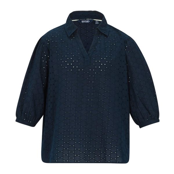 Koszula Damska Nofino Broderie. Niebieskie koszule Regatta, xl, bez wzorów, z bawełny, bez kołnierzyka, bez ramiączek. Za 295.99 zł.