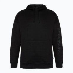 Bluza EA7 Emporio Armani Train Logo Series Embroidery Coft. Czarne bluzy EA7 Emporio Armani, m, bez wzorów, z bawełny, bez kaptura. Za 589.99 zł.