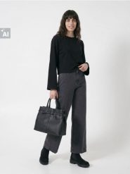 Bawełniane jeansy wide leg - szary. Szare jeansy Sinsay, bez wzorów. Za 59.99 zł.