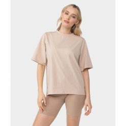 Koszulka Carpatree Cozy Leisure beżowa. Brązowe koszulki sportowe Carpatree, bez wzorów, z bawełny, bez ramiączek. Za 149.99 zł.