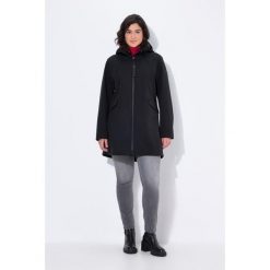 Damskie Kurtka softshellowa HYPRAR hydrofobowa kaptur. Czarne kurtki sportowe Ulla Popken, plus size, bez wzorów, z materiału, bez kaptura, trekkingowe. Za 639.99 zł.