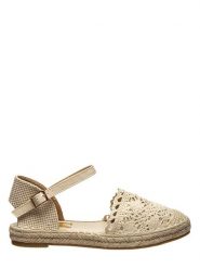 Foreverfolie Espadryle w kolorze beżowym rozmiar: 39. Brązowe espadryle Foreverfolie, bez wzorów, z dzianiny, bez obcasa, bez zapięcia. Za 115.24 zł.