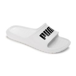 Klapki Puma Divecat V2 Lite Slide Flip Flops Unisex. Białe klapki Puma, bez wzorów, z materiału, bez obcasa. Za 89.00 zł.