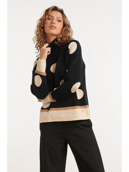 Smashed Lemon Sweter w kolorze czarnym rozmiar: XXL. Czarne golfy Smashed Lemon, xxl, bez wzorów, bez ramiączek. Za 104.99 zł.