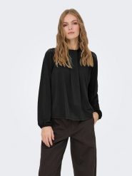 JDY Bluzka w kolorze czarnym rozmiar: XL. Czarne bluzki JDY, xl, bez wzorów, bez kołnierzyka, bez ramiączek. Za 79.21 zł.