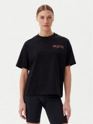 Fila T-Shirt Leffinge FAW1029 Czarny Loose Fit. Czarne t-shirty Fila, m, bez wzorów, z bawełny, bez kołnierzyka, bez ramiączek. Za 89.99 zł.