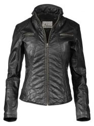 7eleven Skórzana kurtka w kolorze czarnym rozmiar: 48. Czarne kurtki 7eleven, bez wzorów, ze skóry, bez kaptura. Za 434.99 zł.