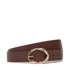 Pasek Damski Tommy Hilfiger. Brązowe paski TOMMY HILFIGER, bez wzorów. Za 239.99 zł.