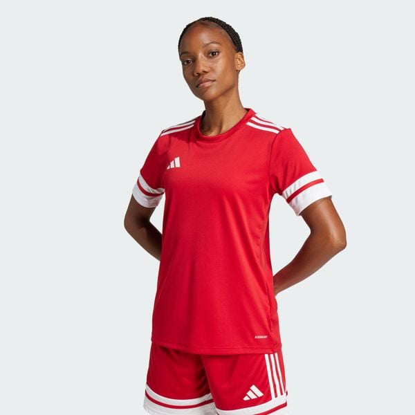 Koszulka Squadra 25. Białe bluzki Adidas, m, bez wzorów, z materiału, sportowe, bez kołnierzyka, bez ramiączek. Za 99.95 zł.