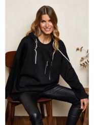 Joséfine Bluza "Meytal" w kolorze czarnym rozmiar: S. Czarne bluzy Joséfine, s, bez wzorów, z kapturem. Za 136.13 zł.