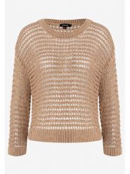 More & More Sweter w kolorze karmelowym rozmiar: 44. Brązowe swetry More & More, bez wzorów, bez ramiączek. Za 149.66 zł.