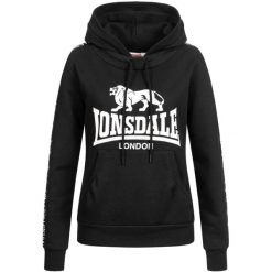 Bluza damska z kapturem Lonsdale Dihewyd. Czarne bluzy Lonsdale, xl, bez wzorów, z dresówki, z kapturem. Za 279.00 zł.