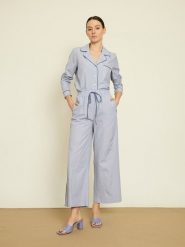 BGN Spodnie w kolorze błękitnym rozmiar: 40. Niebieskie spodnie materiałowe BGN, na co dzień, bez wzorów, z materiału. Za 100.99 zł.