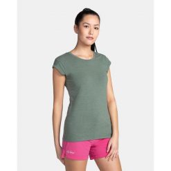 Damski bawełniany t-shirt Kilpi PROMO-W. Zielone t-shirty Kilpi, xs, bez wzorów, z bawełny, bez kołnierzyka, bez ramiączek. Za 60.57 zł.