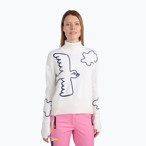 Sweter damski Rossignol Jcc Roll Neck. Białe swetry Rossignol, bez wzorów, bez ramiączek. Za 939.99 zł.