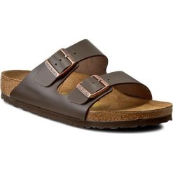 Klapki BIRKENSTOCK - Arizona 051101 Dunkelbraun. Brązowe klapki Birkenstock, bez wzorów, ze skóry, bez obcasa. W wyprzedaży za 219.00 zł.