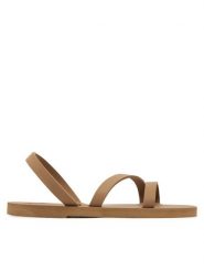 Manebi Sandały Honolulu R 3.9 FY Brązowy. Brązowe sandały Manebi, bez wzorów, z syntetyku, bez obcasa, na płaskiej podeszwie, bez zapięcia. Za 229.99 zł.