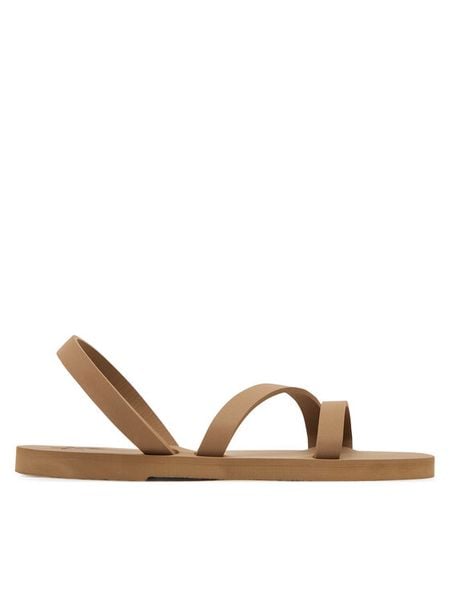 Manebi Sandały Honolulu R 3.9 FY Brązowy. Brązowe sandały Manebi, bez wzorów, z syntetyku, bez obcasa, na płaskiej podeszwie, bez zapięcia. Za 329.99 zł.