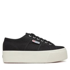 Superga. Czarne trampki Superga, bez wzorów, bez zapięcia. Za 179.99 zł.