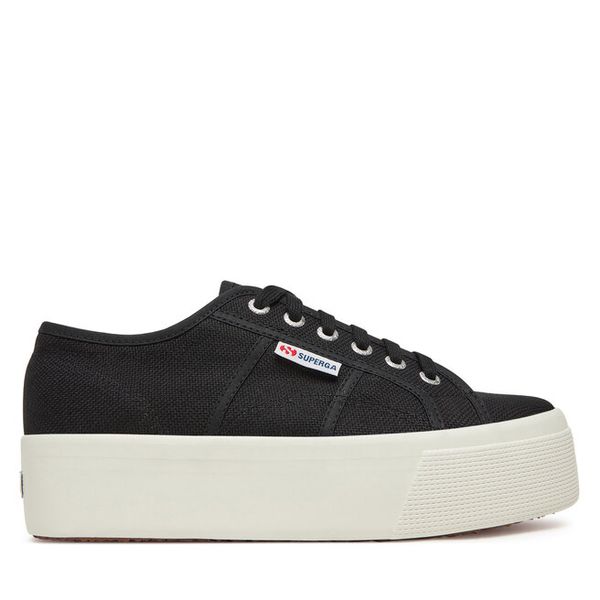 Tenisówki Superga. Czarne trampki Superga, bez wzorów, bez zapięcia. Za 159.99 zł.