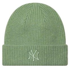 Czapka damska Wmns Wide Cuff Beanie New York Yankees Hat. Zielone czapki New Era, bez wzorów, z elastanu. Za 129.99 zł.