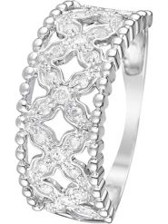 CARATELLI Złoty pierścionek "Dahlia" z diamentami rozmiar: 60. Szare pierścionki CARATELLI, z diamentem, złote. Za 2,306.26 zł.