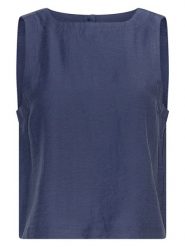MOSS COPENHAGEN Top w kolorze granatowym rozmiar: XL. Niebieskie topy Moss Copenhagen, xl, bez wzorów, bez kołnierzyka, bez ramiączek. Za 140.53 zł.