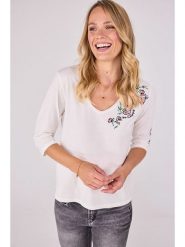 LIEBLINGSSTÜCK Koszulka "Cordelia" w kolorze białym rozmiar: XL. Białe bluzki LIEBLINGSSTÜCK, xl, bez wzorów, bez kołnierzyka, bez ramiączek. Za 126.75 zł.