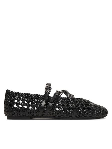 MICHAEL Michael Kors Baleriny Indy Flex 40S6IDFP1L Czarny. Czarne baleriny MICHAEL Michael Kors, bez wzorów, ze skóry, bez obcasa. Za 537.99 zł.