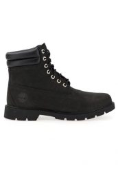 Trapery damskie, Timberland Linden Woods 6 IN Boot. Czarne trapery i śniegowce Timberland, z materiału. Za 549.99 zł.