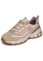 Buty SKECHERS 150877S D LITES WILD CHARM Jasnobrązowy. Brązowe trekkingi Skechers, z materiału, trekkingowe. Za 323.99 zł.