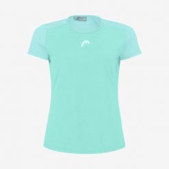 T-Shirt damski TIE-BREAK. Niebieskie t-shirty Head, l, bez wzorów, bez kołnierzyka, bez ramiączek. W wyprzedaży za 140.00 zł.