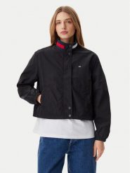 Tommy Jeans Kurtka przejściowa Essential DW0DW20439 Czarny Regular Fit. Czarne kurtki Tommy Jeans, xl, bez wzorów, z jeansu, bez kaptura. Za 349.99 zł.