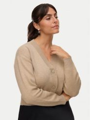 Vero Moda Kardigan Gold Art 10332210 Beżowy Regular Fit. Brązowe kardigany Vero Moda, xl, bez wzorów, z syntetyku. Za 199.99 zł.