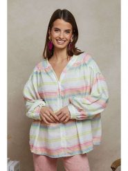 Plume Bluzka "Phoenix" w kolorze białym rozmiar: M. Białe bluzki Plume, m, bez wzorów, bez kołnierzyka, bez ramiączek. Za 144.58 zł.