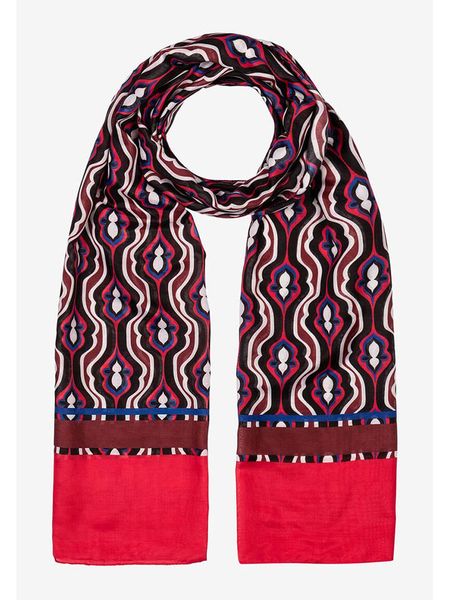 More & More Szal w kolorze czerwono-czarno-niebieskim - 180 x 70 cm rozmiar: onesize. Czarne szaliki More & More, bez wzorów, z materiału. Za 65.54 zł.