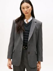 Tommy Hilfiger Marynarka Kobiety Sztuczne włókno szary, 38. Szare marynarki i żakiety TOMMY HILFIGER, bez wzorów, z włókna, eleganckie. Za 849.95 zł.