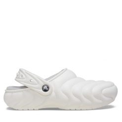 Klapki Crocs. Białe klapki Crocs, bez wzorów, bez obcasa. Za 179.99 zł.