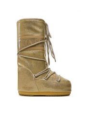Moon Boot Śniegowce Icon Glitter 80D1402850 Złoty. Żółte trapery i śniegowce Moon Boot, ze skóry. Za 599.00 zł.