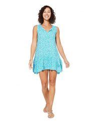 Ipanima Sukienka w kolorze niebiesko-białym rozmiar: 34/36. Niebieskie sukienki Ipanima, bez wzorów, z wiskozy, bez kołnierzyka, bez ramiączek, mini. Za 78.99 zł.