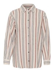 InWear Koszula w kolorze beżowo-antracytowo-czerwonym rozmiar: 38. Brązowe koszule InWear, bez wzorów, bez kołnierzyka, bez ramiączek. Za 175.67 zł.