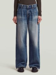 G-Star Dżinsy - Loose fit - w kolorze granatowym rozmiar: W26/L30. Niebieskie jeansy G-Star, l, z aplikacjami. Za 234.95 zł.